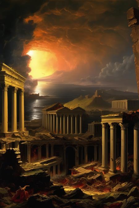 00363-3756493278-_lora_Thomas Cole Style_1_Thomas Cole Style - Roman ruins at the end of the world, the unnerving shadow from hell overshadows th.png